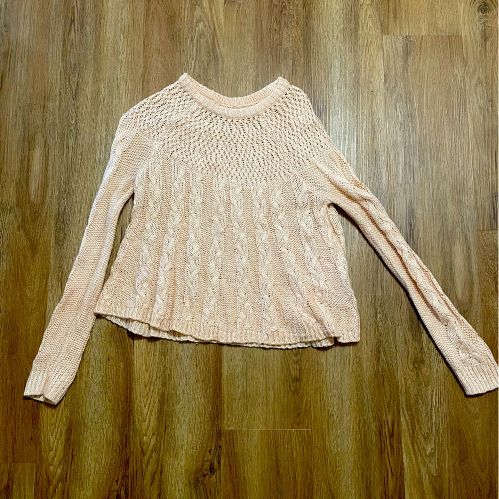 Knit Light Pink Hollister Sweater